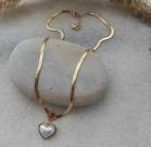 snake-stainless-steel-chain-necklace-pearl-heart-pendant-necklace-elegant-heart