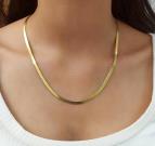 gold-herringbone-chain-necklace-stainless-steel-dainty-snake-chain-necklace-elegant-necklace-for-women-thin-herringbone-necklace-flat-snake-chain-gold-delicate-gold-chain-gift-for-her-gift-for-girlfriend-trendy-jewelry-gift-3
